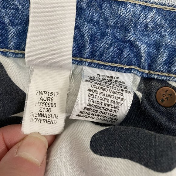 LUCKY BRAND Sienna Slim Boyfriend Cropped Jeans size 10 - Picture 4 of 12